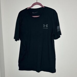 Under Armour Men's Black Freedom Short Sleeve Tee